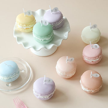 Handgemachte 3D Macaron-Kerze